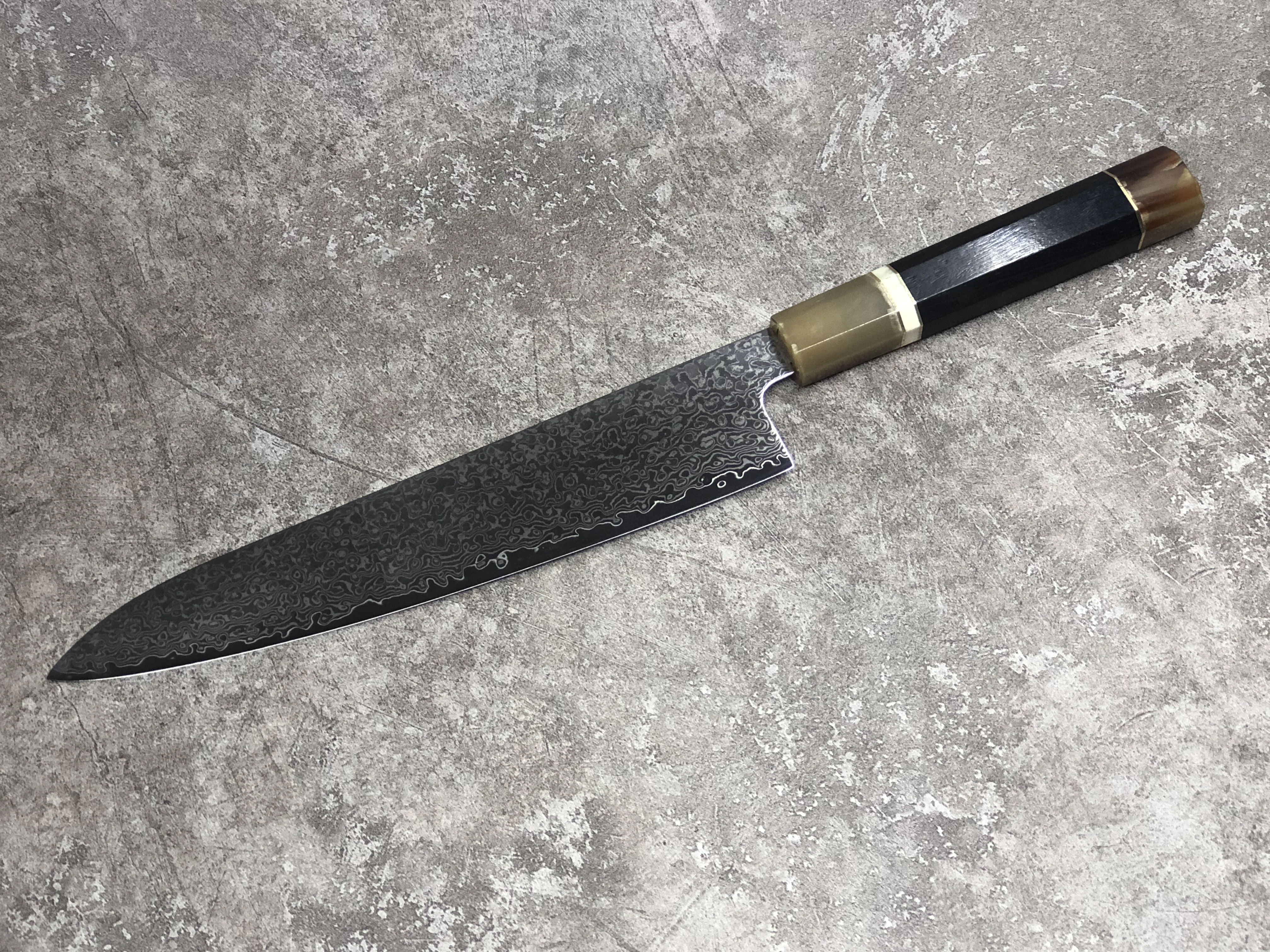 8,5 дюймов VG10 дамасский стальной нож шеф-повара с черной ручкой, нож Gyuto из нержавеющей стали, кухонные ножи, инструменты для приготовления пищи с оболочкой