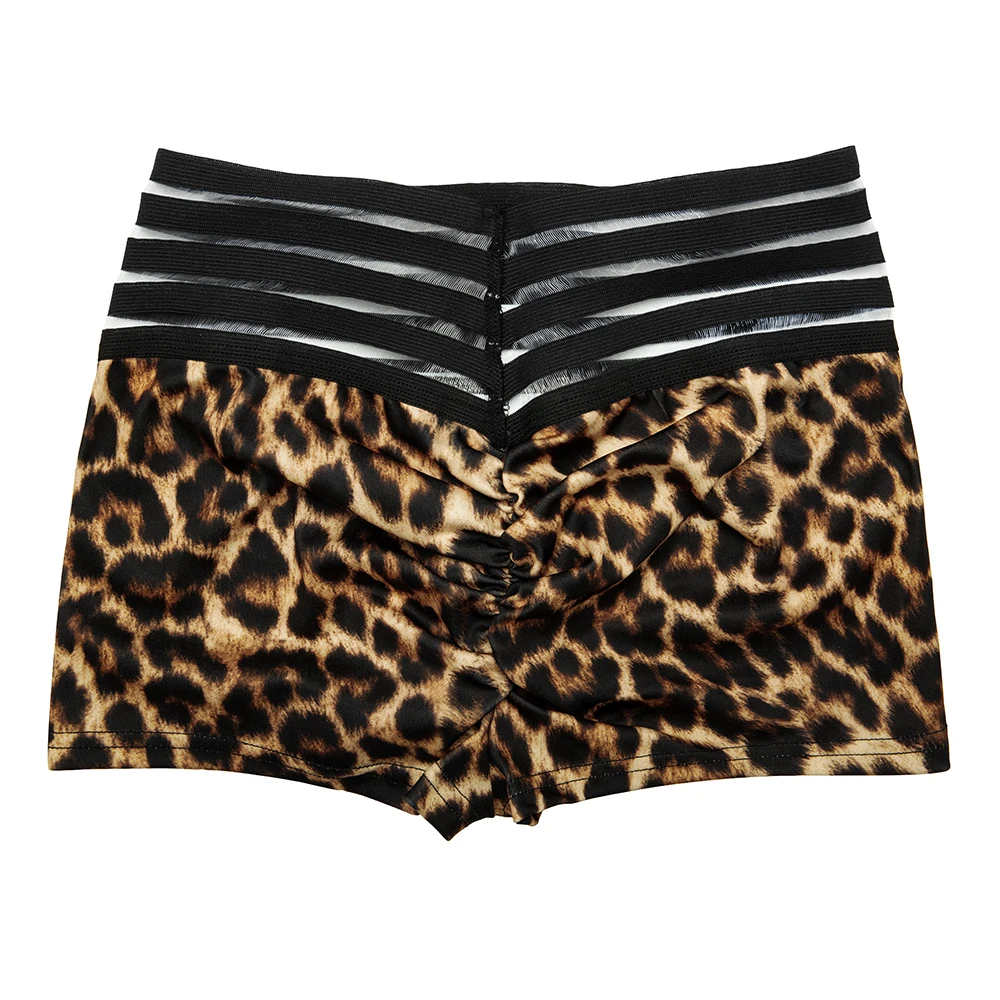 Womens Leopard Legging Shorts High Waist Shorts Sports Trousers Cycling Fitness Workout Women Casual Shorts skorts