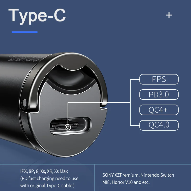 Baseus Quick Charge 4,0 3,0 USB Автомобильное зарядное устройство для iPhone 11 Pro Max huawei P30 QC4.0 QC3.0 QC 5A быстрое PD USB C автомобильное зарядное устройство для телефона