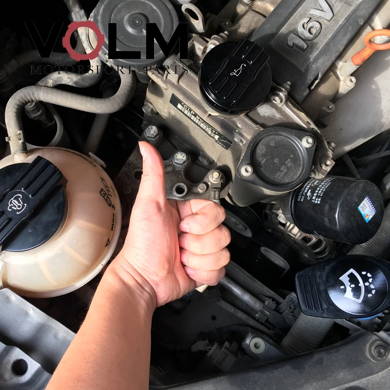 Алюминиевая Универсальная крышка для масляного бака бутылки VW CC golf 6 R MK6 Scirocco protect