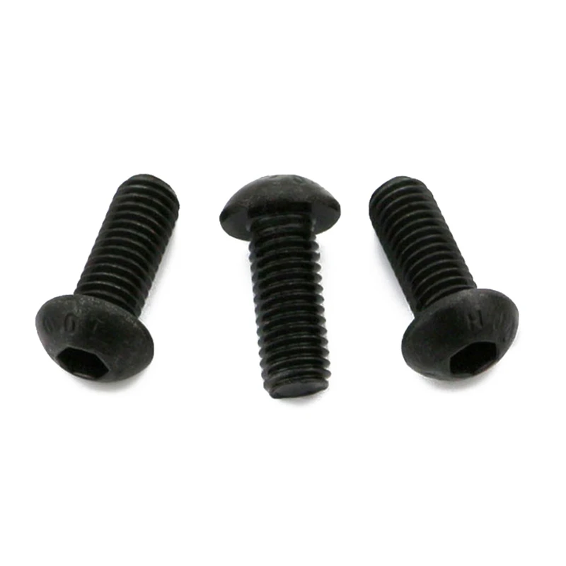 ABSF 50 шт. M6x12mm головка с шестигранной головкой болт Черный