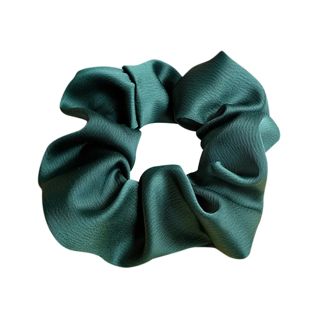 

New Candy Color Hair Rope Fabric Simple Hair Ring Women's cute Satin Headbands Elastic Hair ribbons Hair Accessories Headwear W2