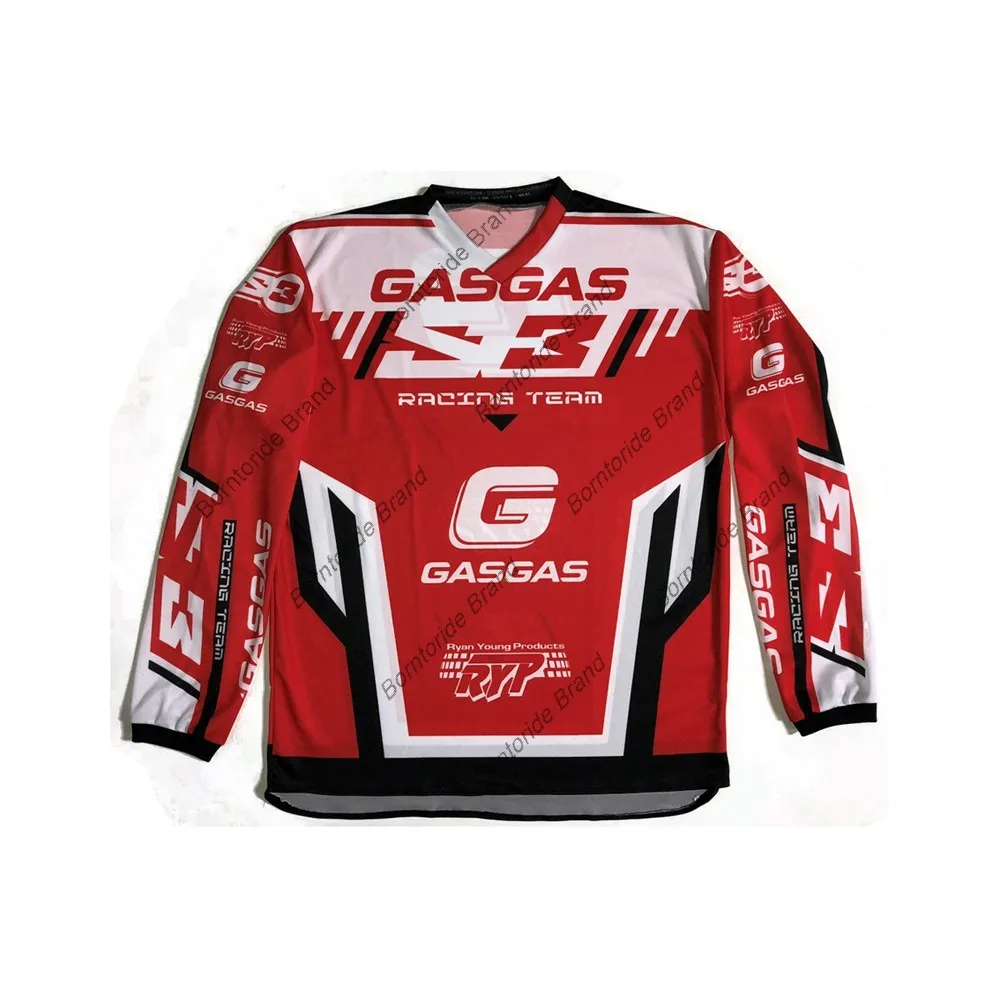 thumbnail image 1 of Camiseta de equipo de ciclismo de montaña GasGas Enduro, motociclismo, descenso, todoterreno, DH, MX, locomotora, campo a través, montaña, 1 of 5