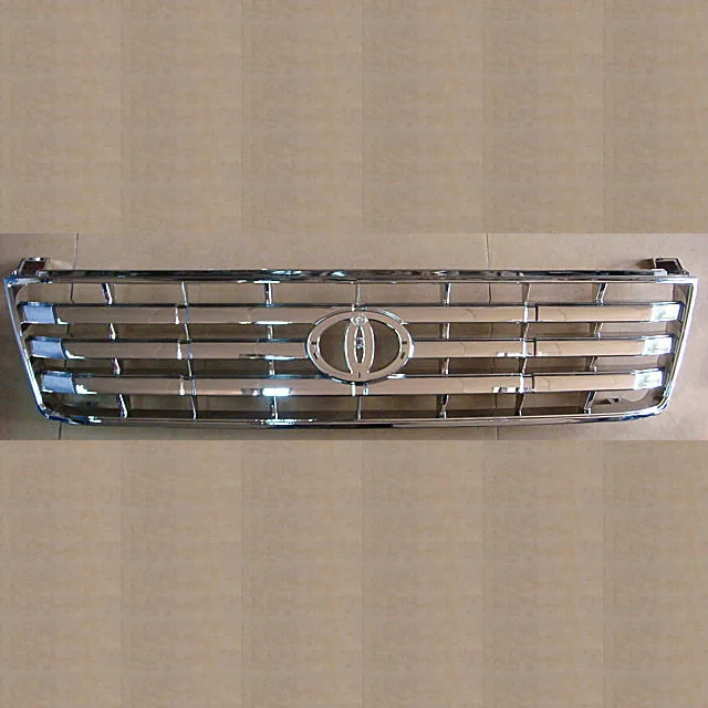 Для Toyota Prado LC90 3400 2700 1996-2002 ABS Хромированная передняя решетка бампера вентиляционная решетка отверстие отделка автомобиля Стайлинг Аксессуары 1 шт