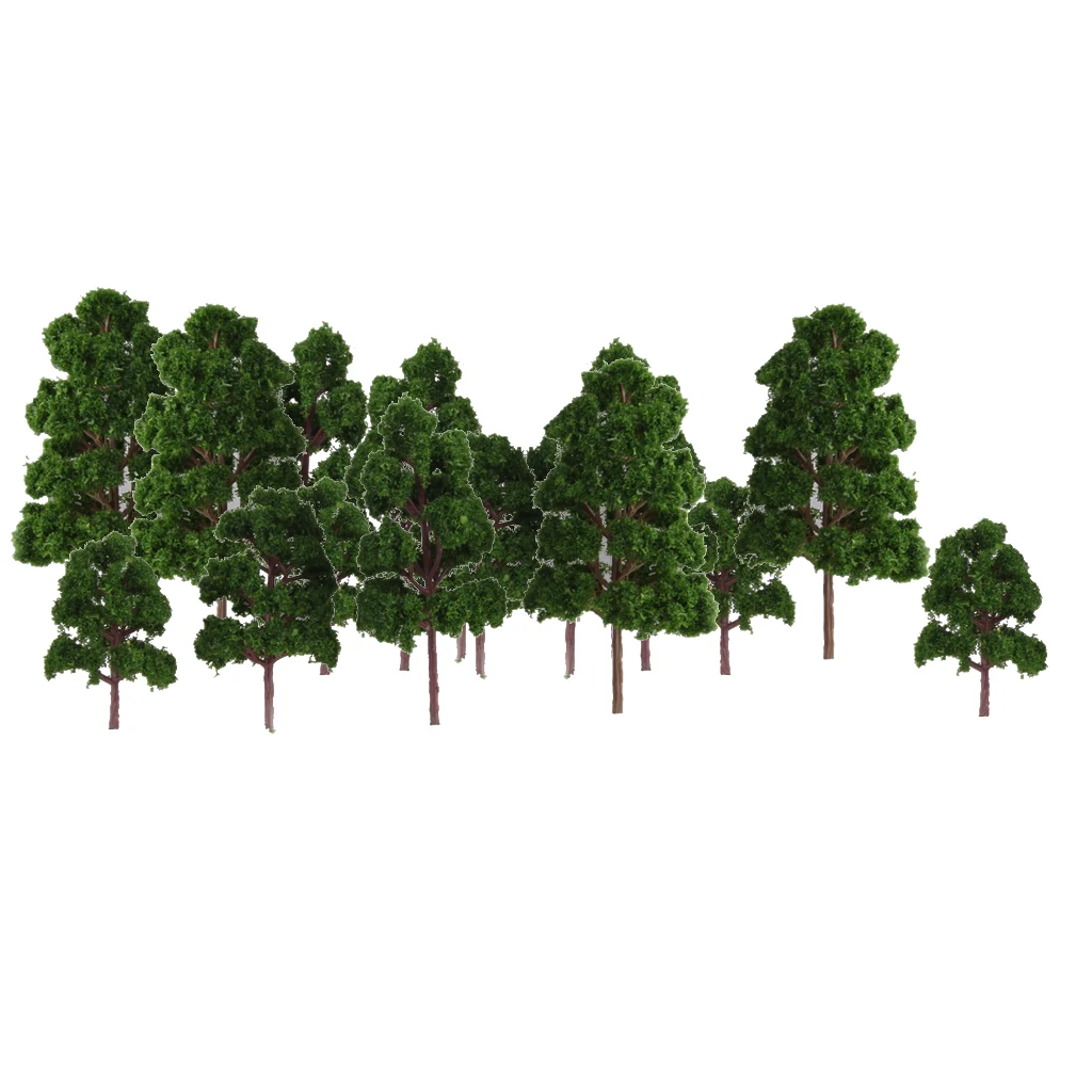 20 Mixed Scale Model Trees Train Railroad Micro Landscape Layout HO N Z Gauge Model Tree Decorate For Kid Gift 3