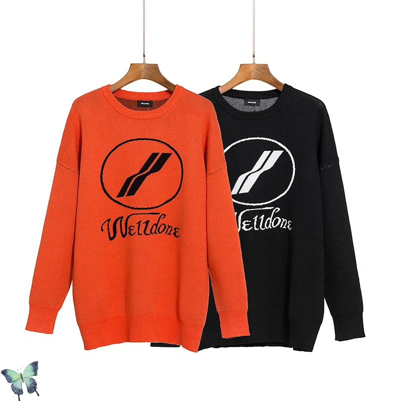 

Autumn Winter WellDone Simple Classic Sweater Men Women High Quality Loose Sweater Well Done Pullover Sweatshirt Fast Shipping