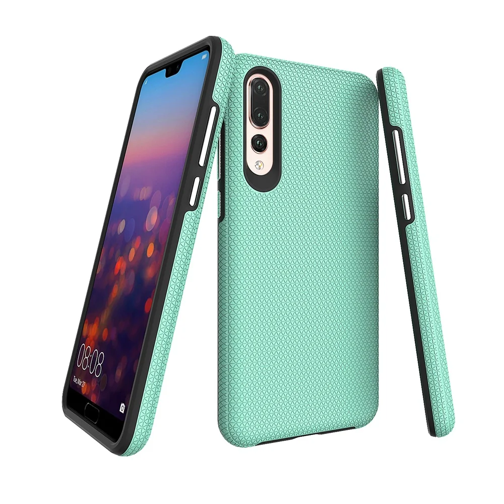 Противоударный чехол для телефона huawei P20 Pro 2 в 1 защита от падения задняя крышка для P20