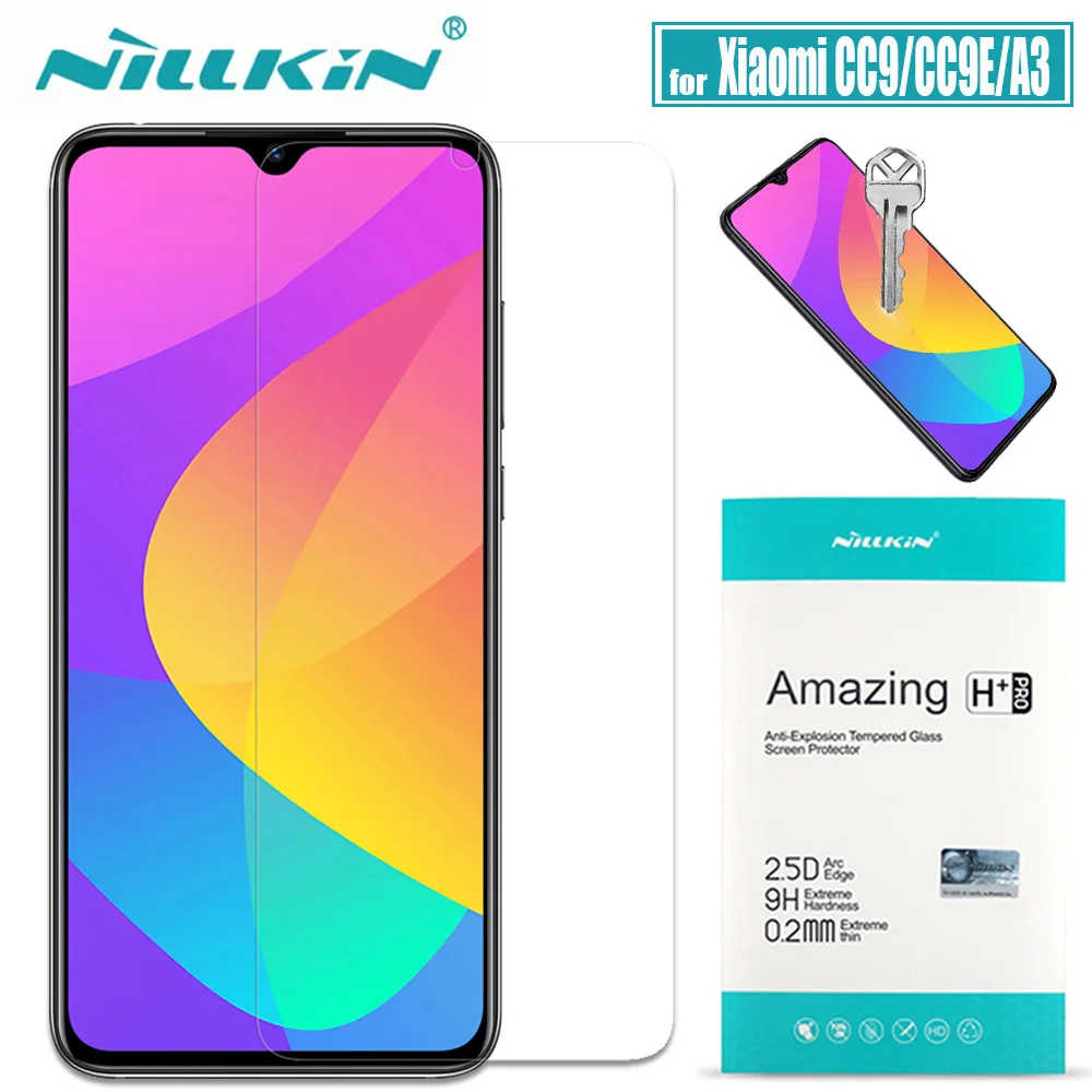 Nillkin XiaoMi Mi CC9/CC9E/A3 Защитное стекло для экрана 9H жесткий прозрачный защитное стекло на XiaoMi CC9/CC9E/A3 закаленное стекло
