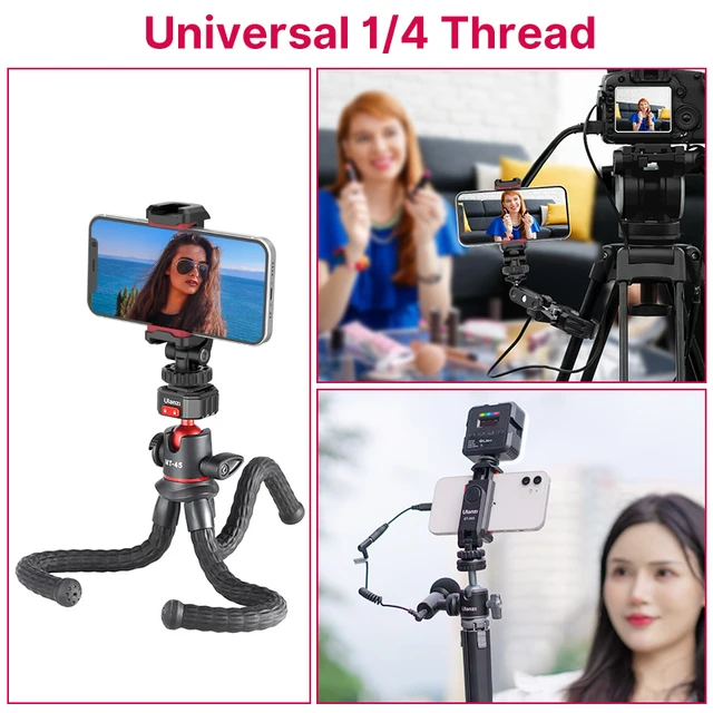 Ulanzi-soporte de montaje de teléfono para cámara DSLR, ST-06S de Disparo Vertical, montaje de trípode para Smartphone, Vlog - Imagen 5