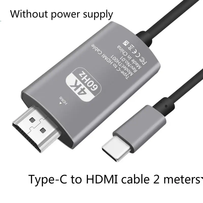Тип Ec к Hdmi подключение ТВ Apple мобильный телефон такой же экран линии же Частотный Тип Millet линия передачи данных видео высокой четкости - Цвет: 2 meters