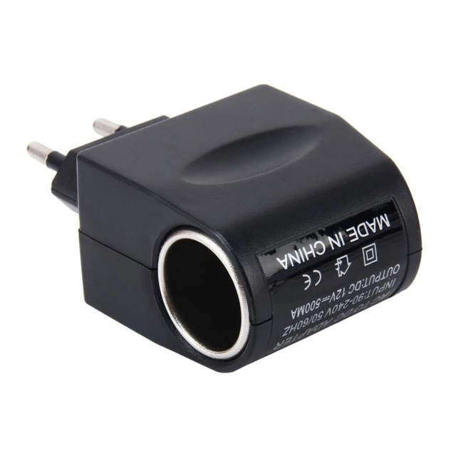 220V AC zu 12V DC Auto Zigaretten Feuerzeug Adapter, Wandmontierte  Netzstecker-Konverterbuchse, Praktischer Adapterkonverter Eu Us Stecker