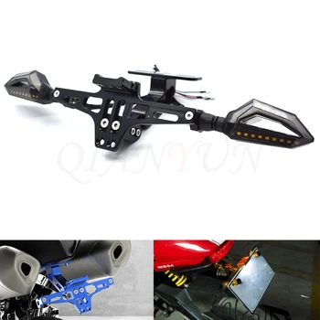 

Universal CNC aluminum motorcycle adjustable angle number plate bracket for Triumph DAYTONA SPEEDMASTER AMERICA ROCKET TIGER