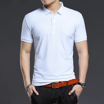 

In large size business man lapel t-shirts men's short-sleeved summer pure color unlined upper garment unlined upper garment