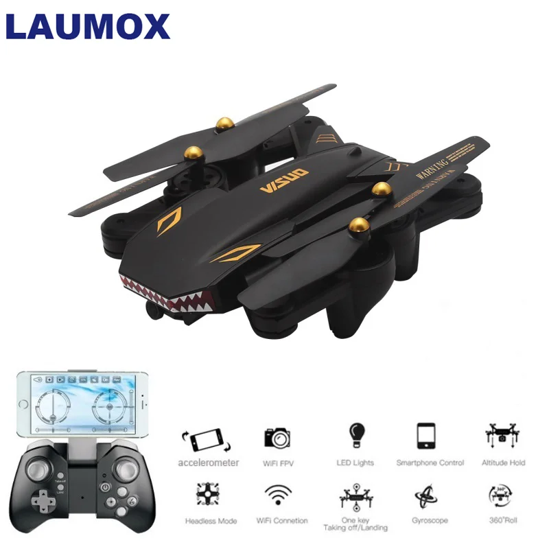 

VISUO XS809S (XS809HW Upgraded) RC Drone With 720P Wide Angle HD Camera Selfie Drone FPV Foldable Quadcopter Helicopter Drones