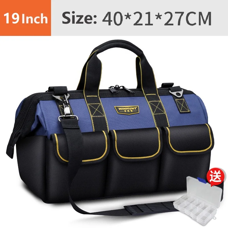 rolling tool chest Repair Tools Bag Workpro Suitcase Storage Organizer Electrician Tool Belt Multiple Function Large Capacity Oxford Waterproof tool chest with tools Tool Storage Items