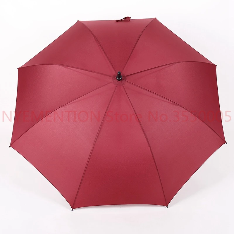 Large Strong Golf Long hand Stick Rain Auto Open Umbrellas Suit For 2-3 People Family Student 125CM