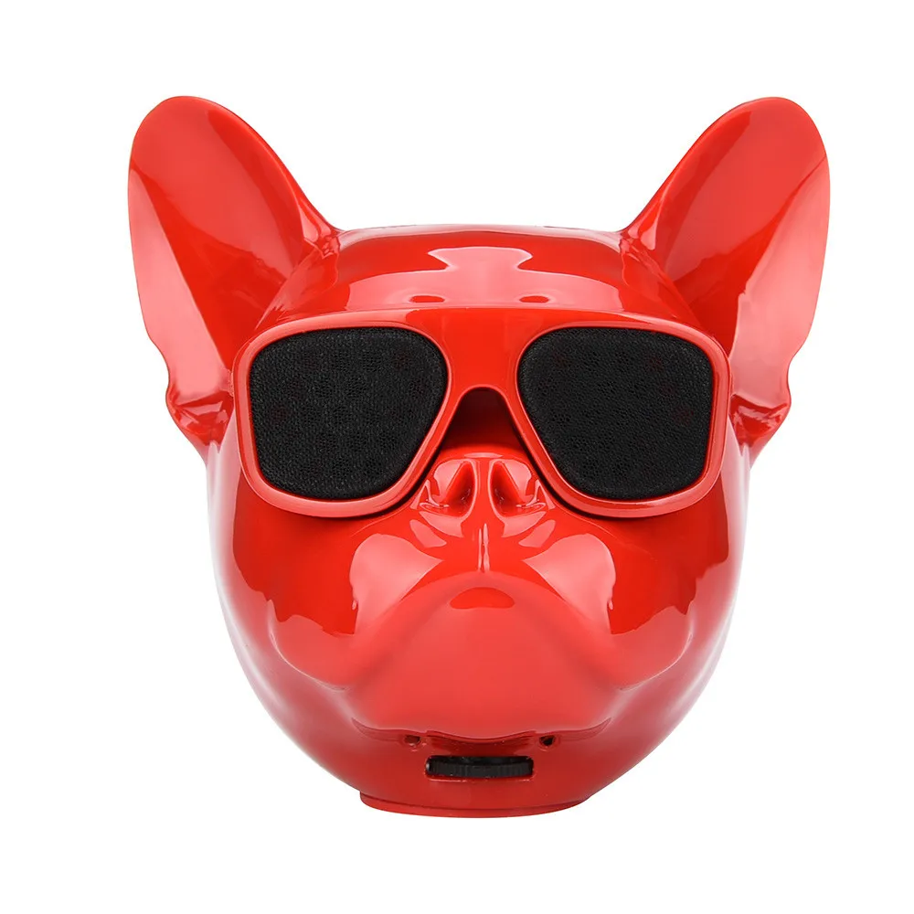 

HIPERDEAL Bulldog Portable Bluetooth Speaker 5W Output Bass Stereo Personalized Wireless Speaker Touch Control Volume Button