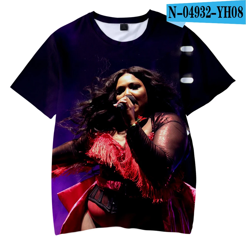 LIZZO/футболка для мальчиков летняя детская футболка в стиле хип-хоп с 3D принтом Забавные футболки с графикой для мальчиков и девочек женские топы с короткими рукавами, Прямая поставка - Цвет: one