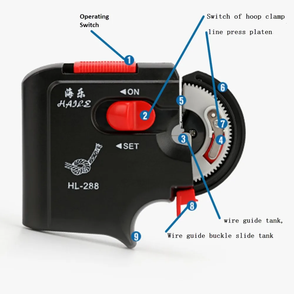 

2019 Portable Fully Automatic Fishing Hook Tier Machine Fishing Accessories Tie Fast Fishing Hooks Line Tying Device Equipment