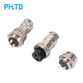 

Aviation Plug Socket GX16 Male & Female Wire Panel Metal Connector 16mm GX16-2/3/4/5/6/7/8/9/10 Pin Aeronautical Socket Plug 2P