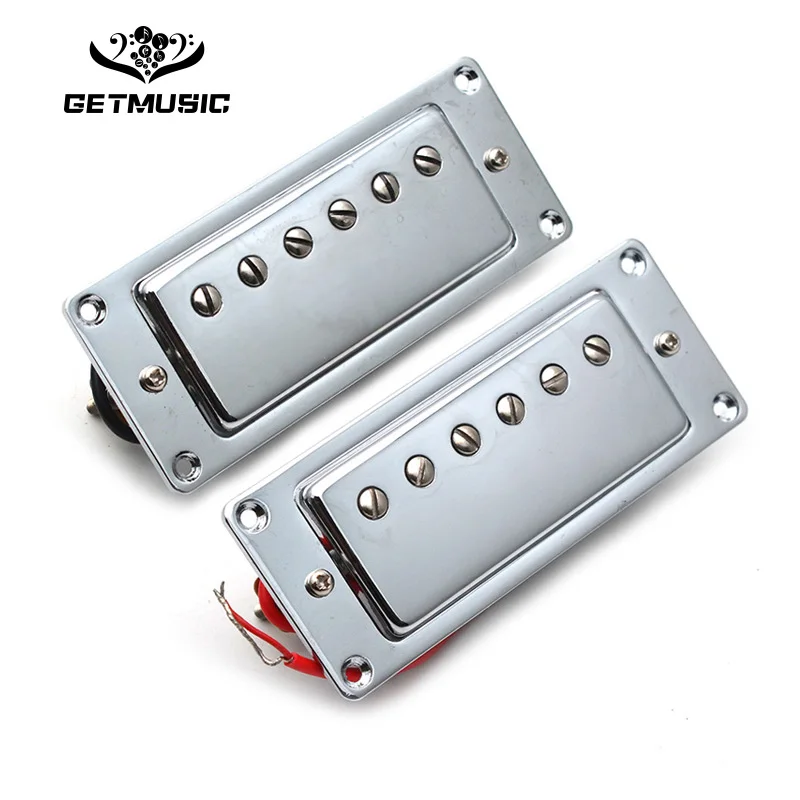 

Mini 68*29MM 6 Hole Electric Guitar Humbucker Pickup Pickup for LP Guitar Chrome