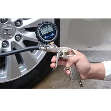 Универсальный цифровой монитор давления в шинах, измерительный прибор, высокоточный автомобильный шиномонтажный Воздушный Автомобильный измеритель, тестер черного цвета