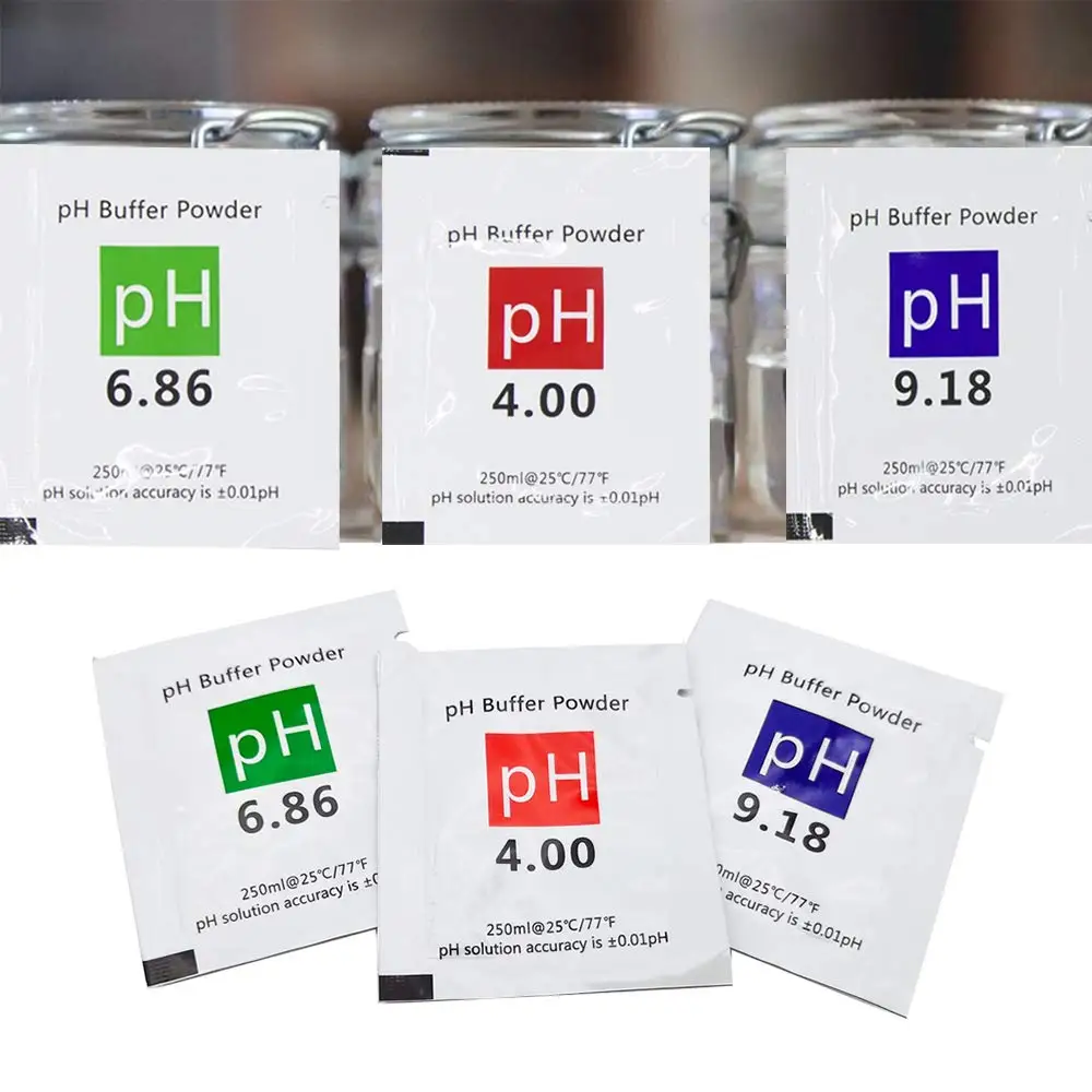 

200-Pack pH Meter Buffer Solution Powder for PH Calibration PH Calibration Powder Solution 4.00.4.01.6.86,7.00,9.18.10.01
