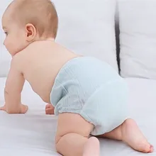 Pantalons d'entraînement pour bébés, culottes d'été de couleur unie, sous vêtements lavables pour garçons et filles, couches en tissu réutilisables, culottes pour nourrissons