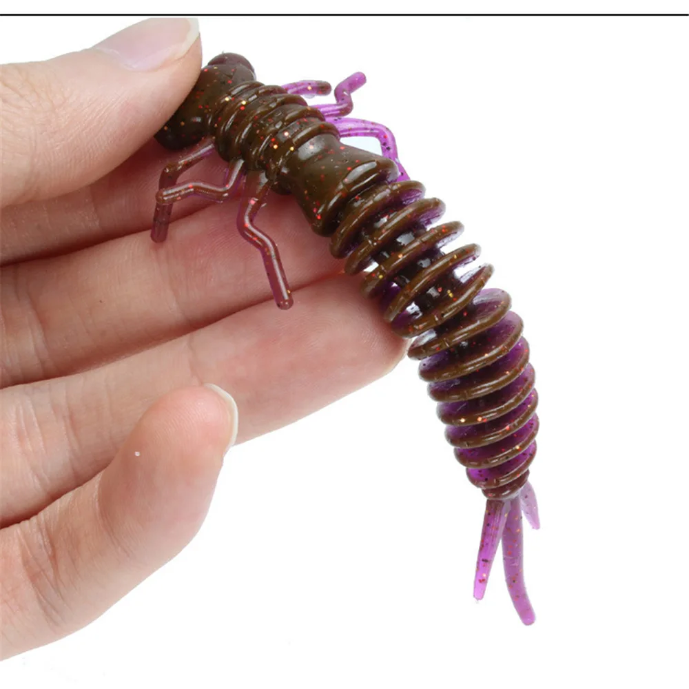 

10pcs/wholesaleBionic soft insect bait 5.5cm/7.5cm/10cm Artificial Silicagel Realistic lure Swing down Soft bait winter fishing