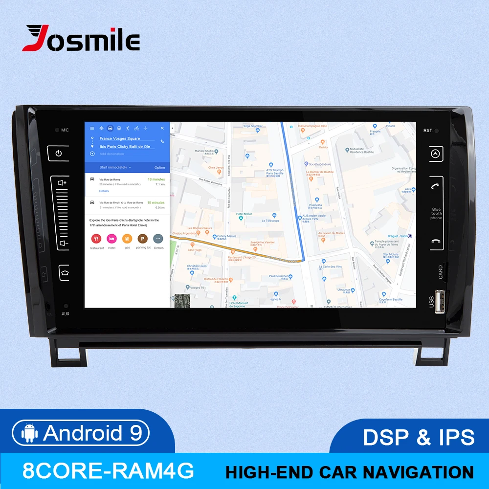 DSP 4 ГБ 2 Din Android 9,0 Автомобильный мультимедийный плеер для Toyota Tundra Sequoia Авторадио Навигация 2007 2008 2009 2010 20112012 2013