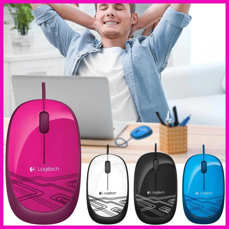 Проводная мышь Logitech M105 USB 1000DPI оптическая для Mac OS/Windows PC/ноутбука/настольного