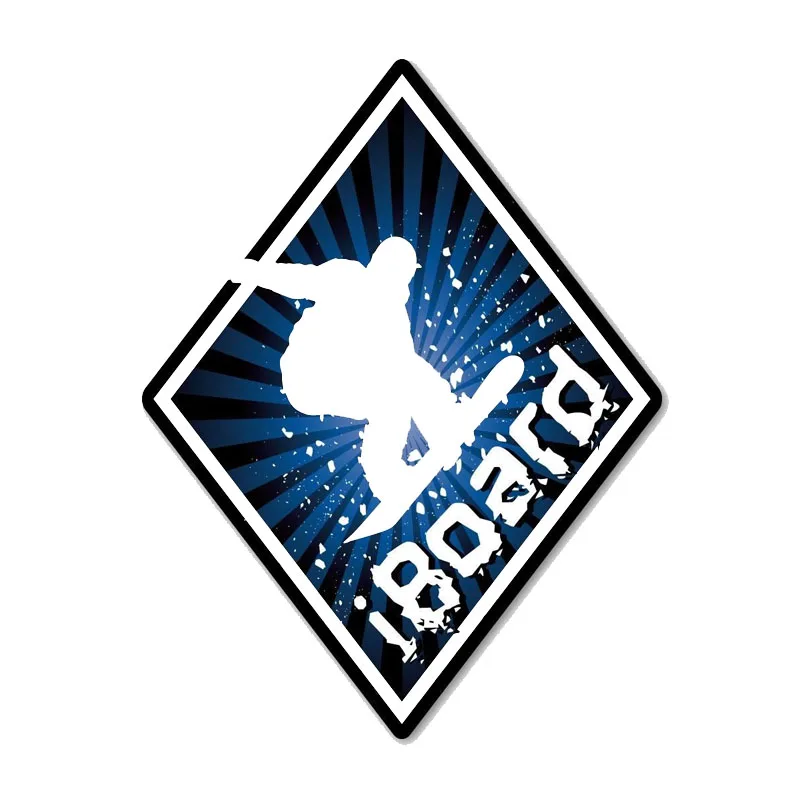 Personality Diamond Snowboard Sticker Extreme Sports Car Pvc Decoration Accessories High Quality Waterproof Decal 15cm*11Cm | Автомобили и