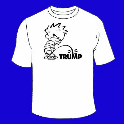 Футболка с надписью peing On Trump. ПИСАЮЩИЕ анти-футболка Трампом тройники Protest Resist Cool