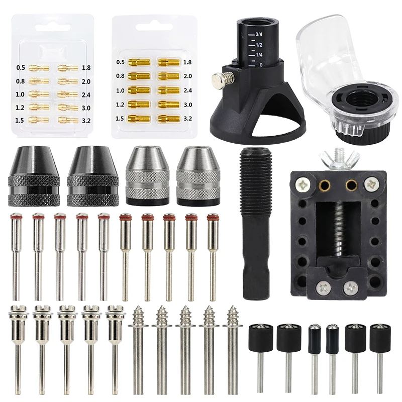 XCAN Rotary Tool Accessories Kit Saw Blade Mandrel Mini Drill Chuck Rotary Dedicated Locator for Dremel Rotary Tools — view 2