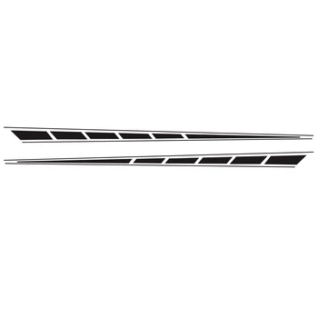 

1 Pair Car body side Sticker Racing Stripe Decals Universal Accessory Exterior