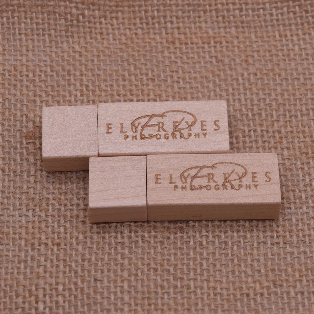 Деревянный USB + Maple Box флеш накопитель 2 0 Флешка 8 ГБ 16 32 4 U диск Пользовательский