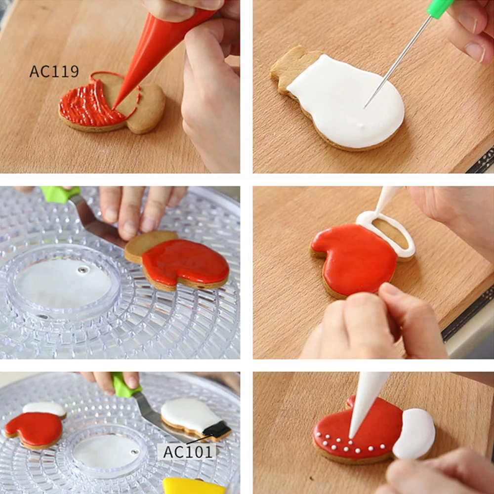 1Pc Stainless Steel Christmas Cookie Cutter Xmas Theme Biscuit Mold Snowflake Cake Mould Santa Claus Baking DIY Cooking Tool