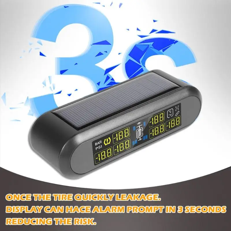 Солнечная RV система контроля давления в шинах 6 внешние датчики TPMS Высокая точность температуры шин в реальном времени