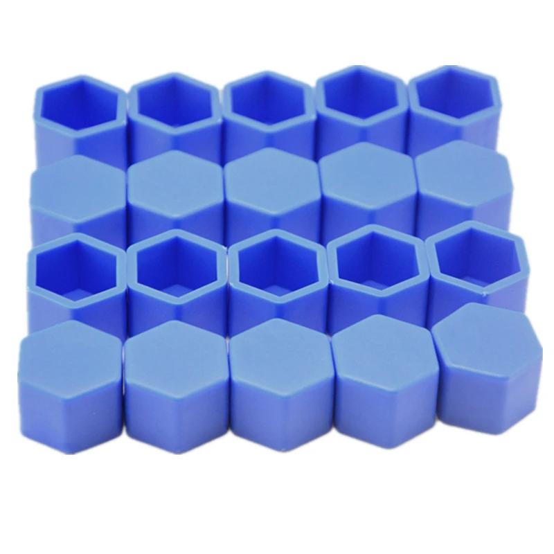 20pcs Silica Gel Wheel Nuts Covers Protective Bolt Caps Hub Screw Protector 19mm Car Styling