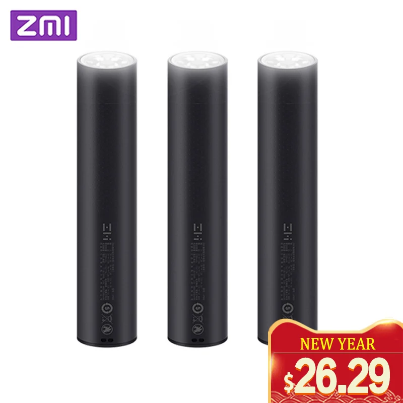  ZMI LPB02 Portable High-Power Flashlight 5000mAh Power Bank IPX6 Waterproof Emergency SOS Outdoor H