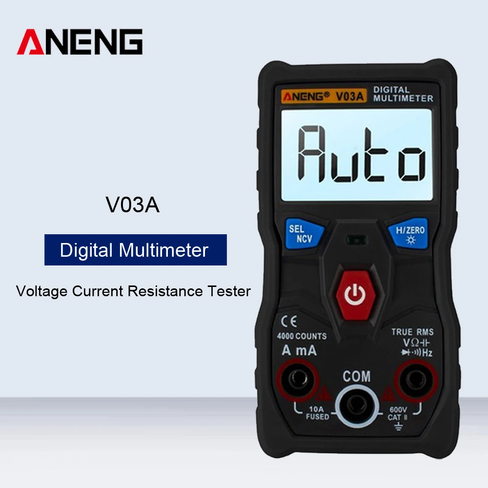 ANENG V03A аналоговый Измерительный Цифровой мультиметр Esr измеритель напряжения тока сопротивление емкости частота тест инструмент