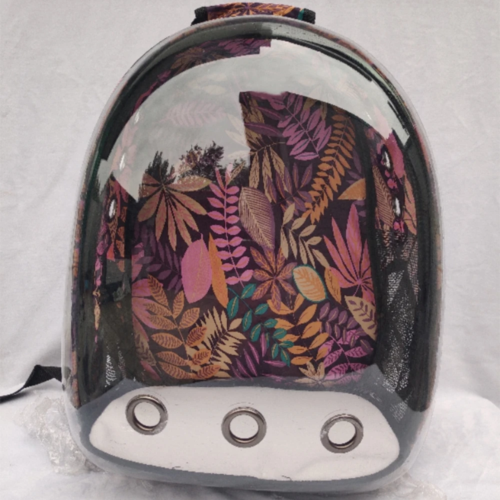Baratos Mochila transportadora de gato de nuevo estilo portátil transpirable transparente Cápsula de viaje jaulas de transporte para mascotas gato cachorro suministros
