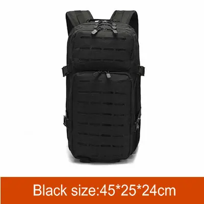 Легкий тактический военный рюкзак большой уличный походный рюкзак рюкзаки водонепроницаемые Штурмовые рюкзаки - Цвет: Black