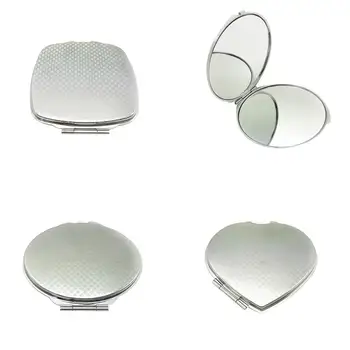 

Hot 1Pc Women Portable Makeup Cosmetic Double Side Folding Traveling Mirror Double Side Folding