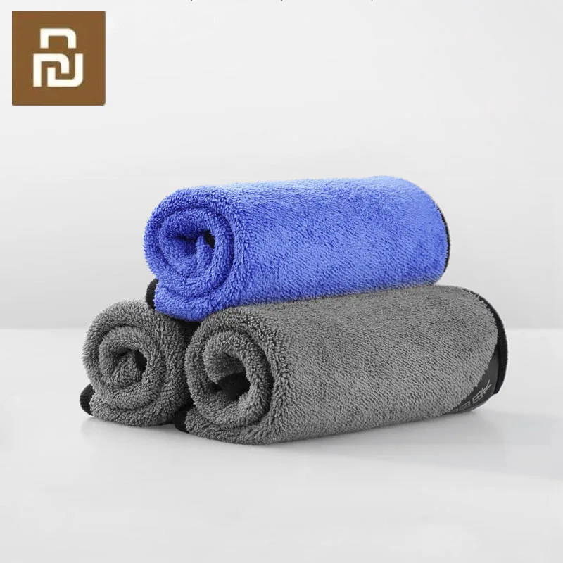 Полотенце Xiaomi Nanofiber для чистки утолщенная двухцветная замша не повреждает машину