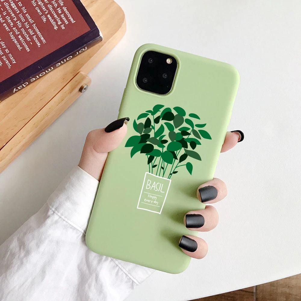 Чехол для телефона для iPhone 11 Pro X 6 6s 7 8 Plus XR XS Max Узор Матовый Мягкий ТПУ чехол Капа Fundas Coque довольно карамельный цвет