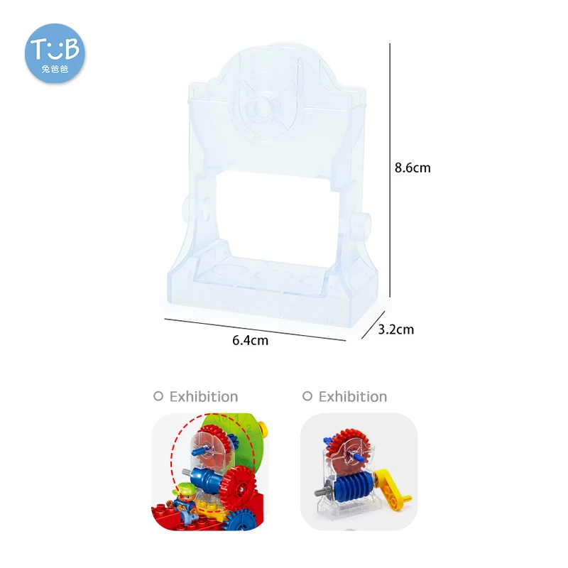 Big Building Blocks DIY High-tech Technology Machinery Engineering Gear Pulley Training institution Teaching Aid Accessories Toy
