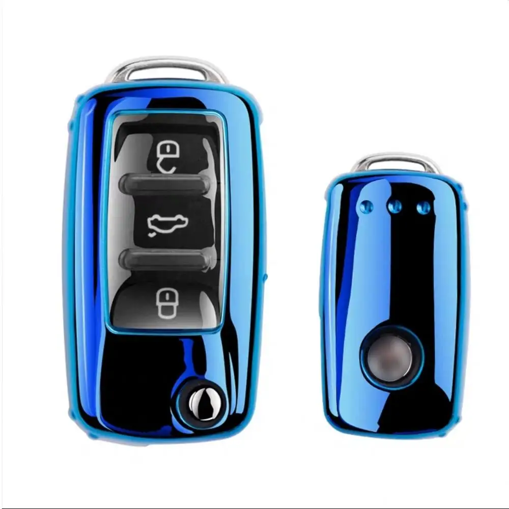 Чехол из ТПУ для автомобильного дистанционного ключа чехол Volkswagen Bora Beetle Golf Polo Passat