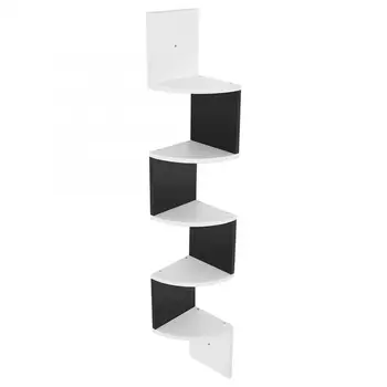 

Bathroom Shelf Modern 5 Tier Wall Mount Corner Shelves Home Storage Rack Living Room Shelving Unit Bathroom Accessories