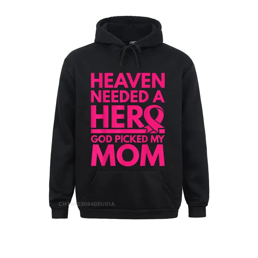 Mom Heaven Angel Fallen Breast Cancer Awareness Shirt__B6676 Sweatshirts Casual Long Sleeve Graphic  Hoodies Hoods for Men Summer/Fall Mom Heaven Angel Fallen Breast Cancer Awareness Shirt__B6676black